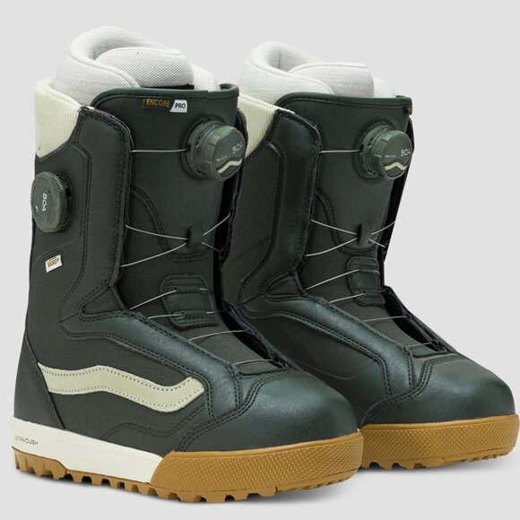 Like New Vans Encore Pro BOA Snowboard Boot, Dark Green, Size 8 - Picture 2 of 11
